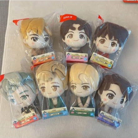 BTS TinyTAN Ichiban Kuji DYNAMITE Plush Doll All 7 Complete Set