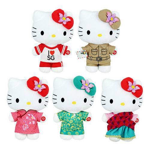 [Pre-Order] Singapore 50th SingPost SG50 Hello Kitty plushie set Limited Edition