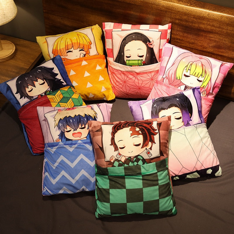 Demon Slayer Anime Character Sleeping Bag Pillow Cushion