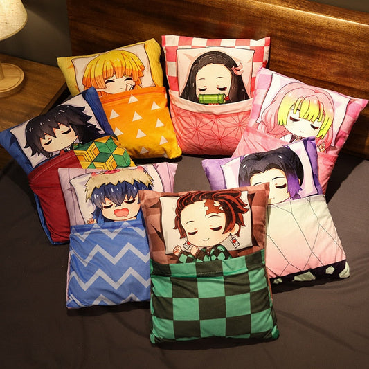 Demon Slayer Anime Character Sleeping Bag Pillow Cushion
